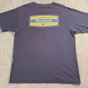 Vintage 90s Reebok Big Logo T-Shirt Mens Large Made in USA